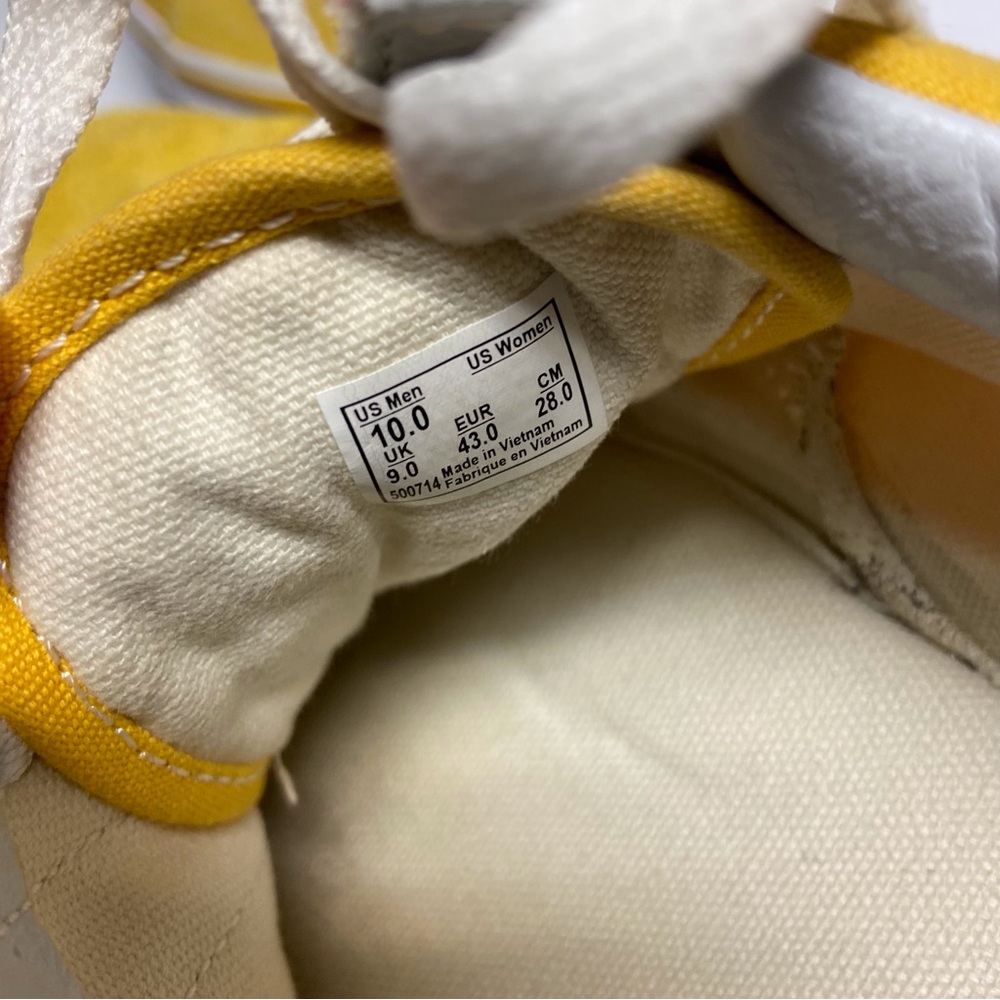 Vans Old Skool Yellow Skateboard Sneakers Men’s Size 10 - Picture 8 of 14